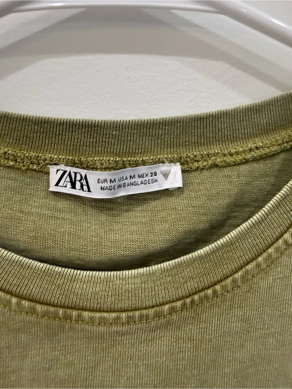 Zara Olive Green Boxy Sleeveless Tank